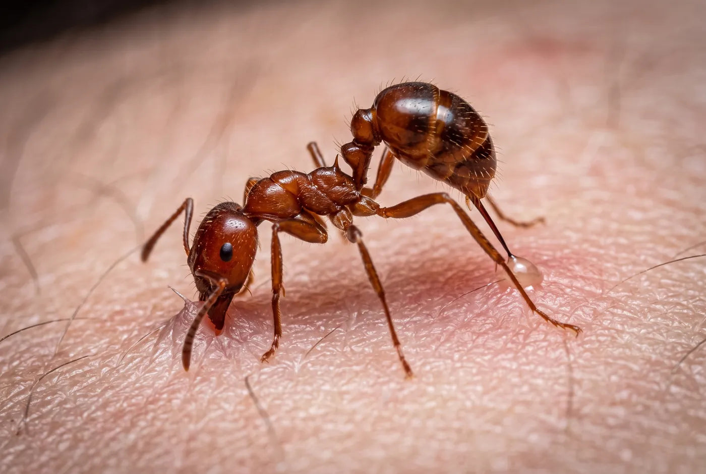Red imported fire ant close up