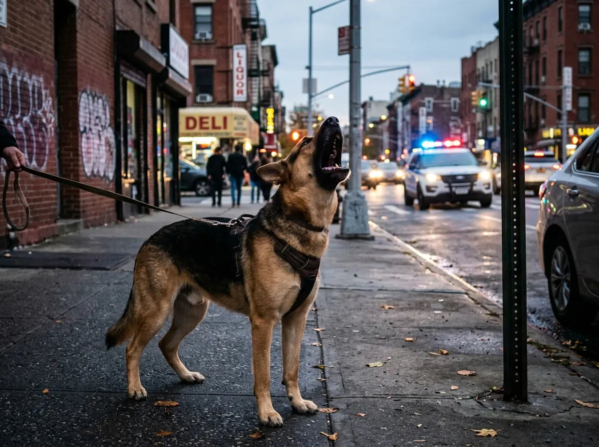 Domestic dog close portrait